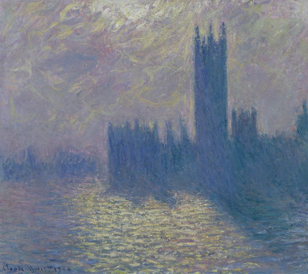 A Parlament házai, Viharos égbolt, 1904 alkotó: Claude Monet