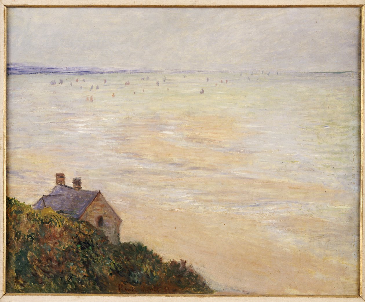 A kunyhó Trouville-ben, apály, 1881 alkotó: Claude Monet