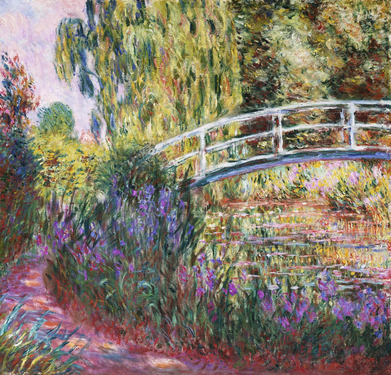 A japán híd, tavirózsa tó alkotó: Claude Monet