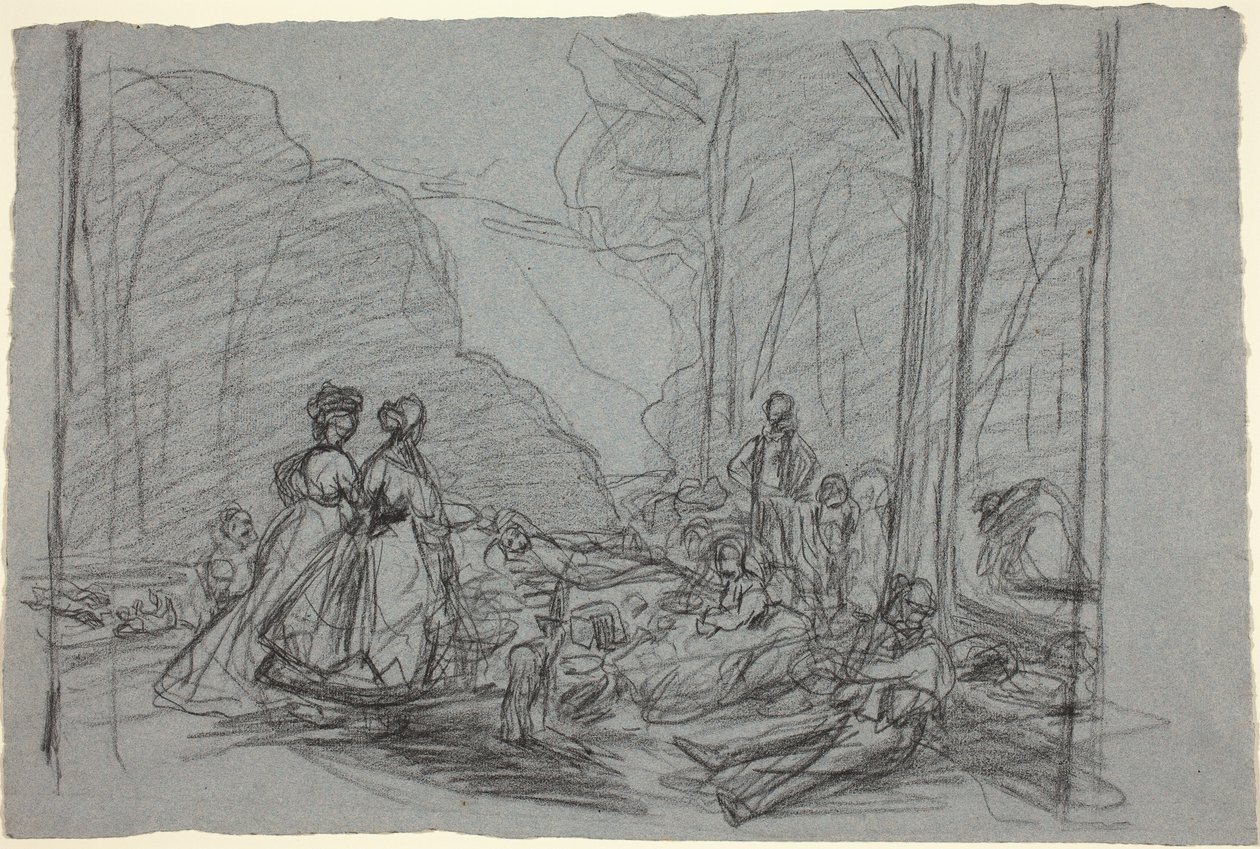 Az ebéd a füvön c. 1865. alkotó: Claude Monet