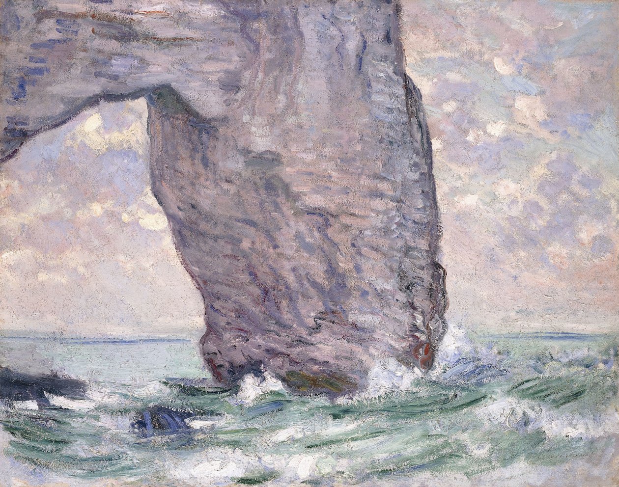 A Manneporte alulról nézve, 1883 alkotó: Claude Monet