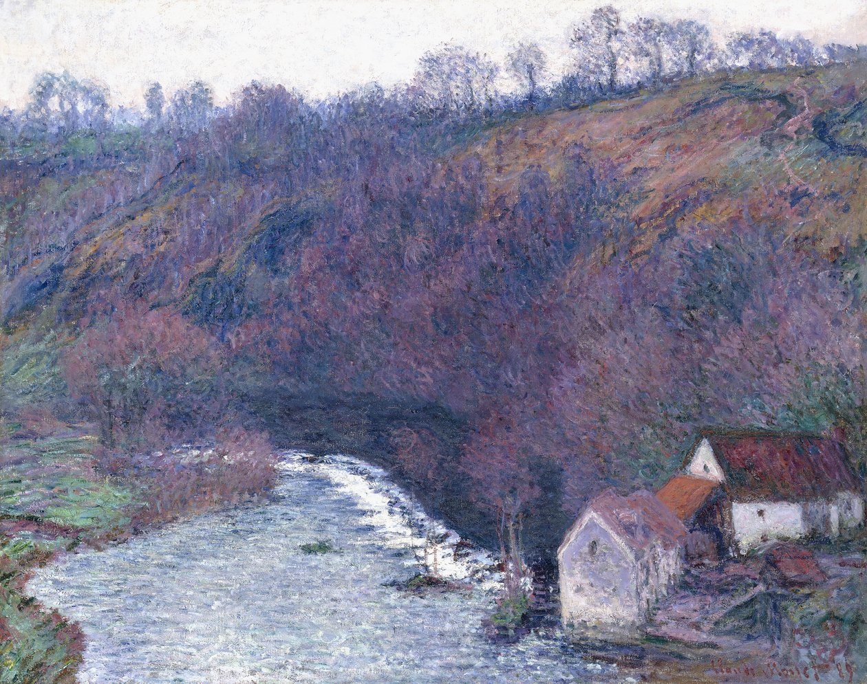 A malom Vervyben, 1889 alkotó: Claude Monet