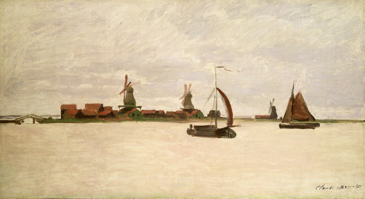 A külső kikötő Zaandamban, 1871 alkotó: Claude Monet