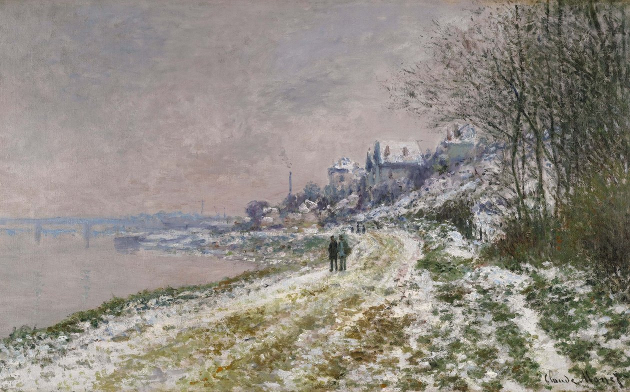 Az ösvény Epinay felé, Hóeffektus, 1875 alkotó: Claude Monet