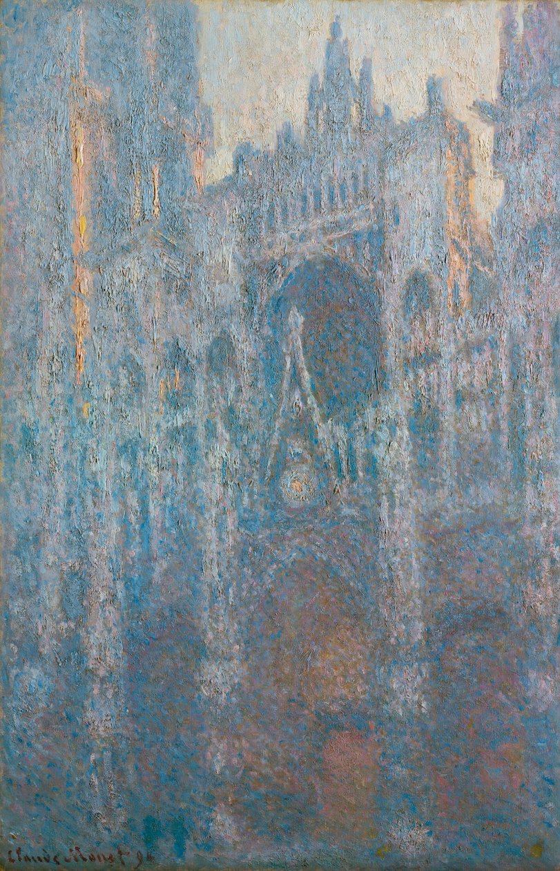 A roueni katedrális portálja a reggeli fényben, 1894 alkotó: Claude Monet