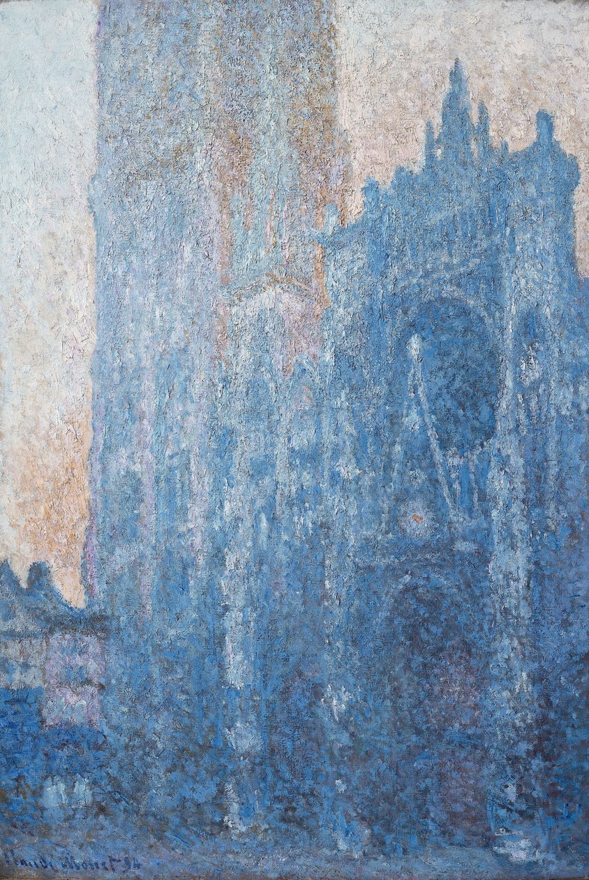 A roueni katedrális portálja a reggeli fényben, 1894 alkotó: Claude Monet