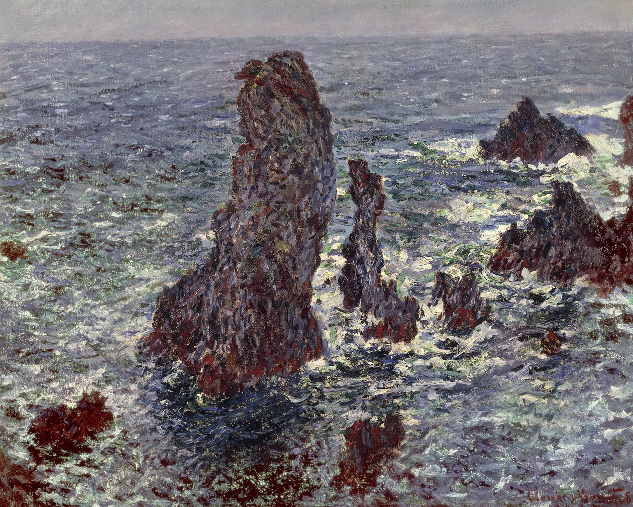 A Belle-Ile-i sziklák alkotó: Claude Monet
