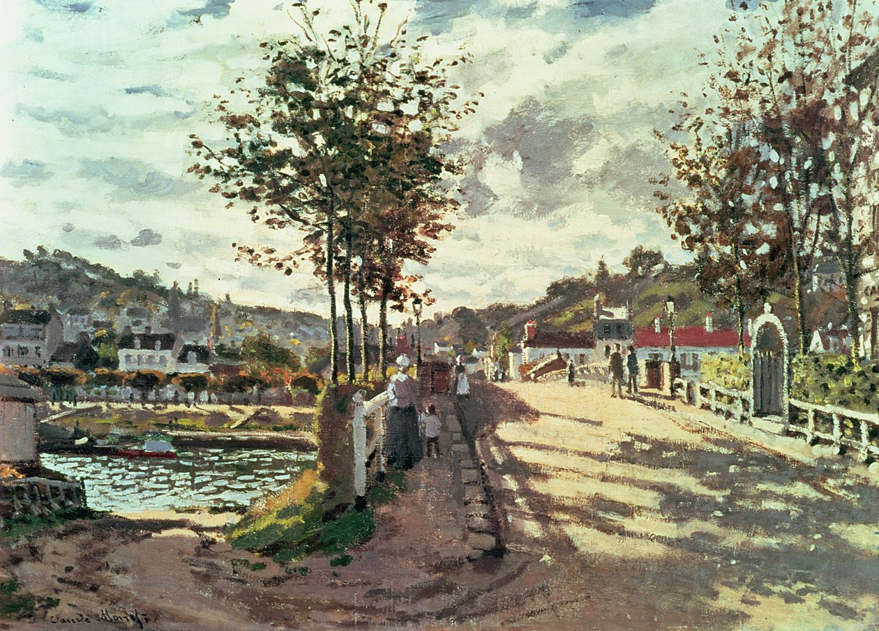 A Szajna Bougivalban alkotó: Claude Monet