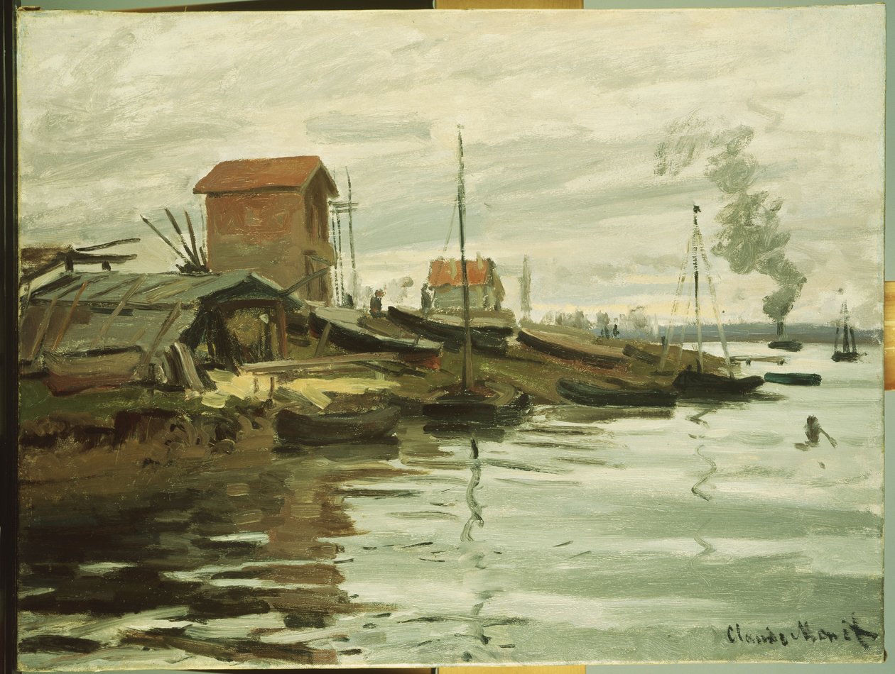 A Szajna Petit-Gennevilliersnél, 1872 alkotó: Claude Monet