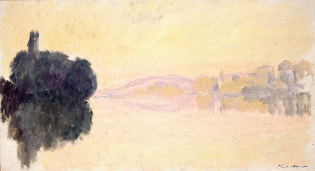 A Szajna Port-Villezben, 1894. alkotó: Claude Monet