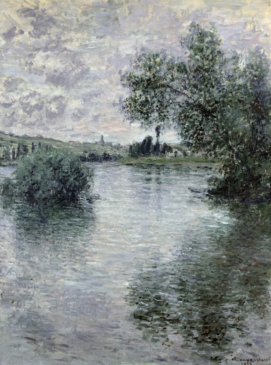 A Szajna Vetheuilban alkotó: Claude Monet