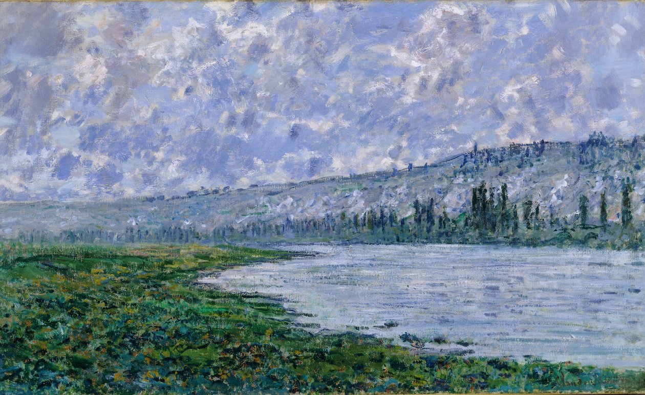 A Szajna Vétheuilban, 1880 alkotó: Claude Monet