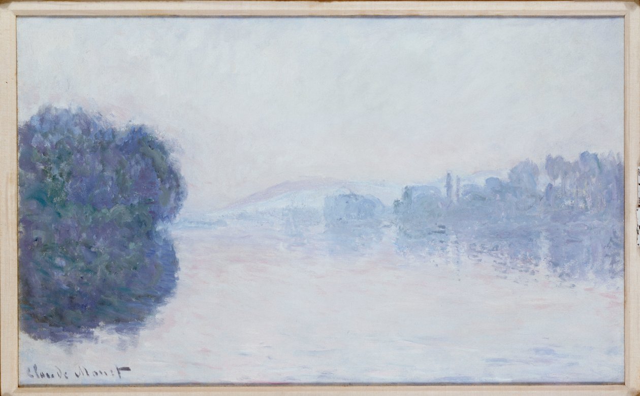 A Szajna Vernon közelében, Reggeli hatás, 1894 körül alkotó: Claude Monet