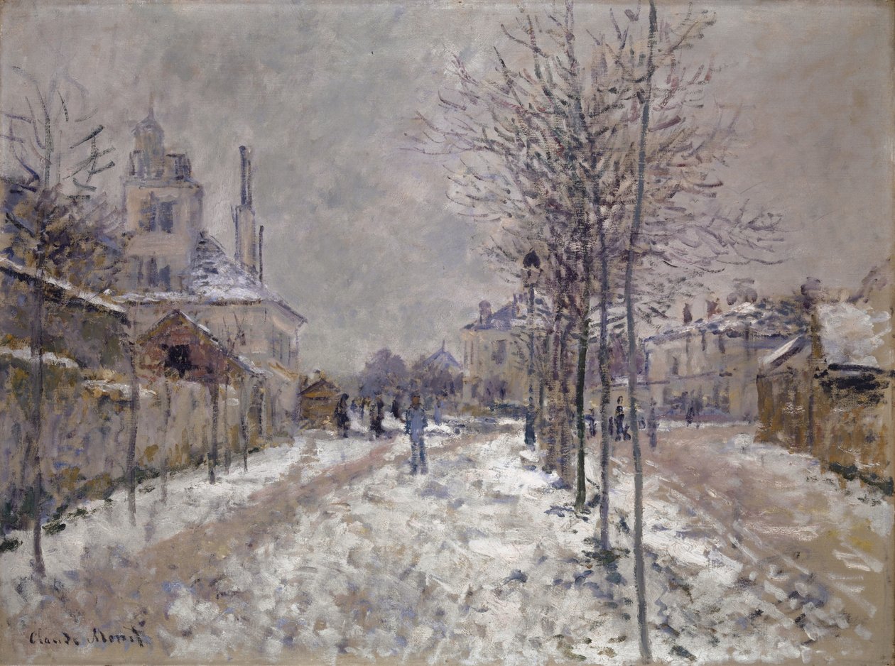 Pontoise hóval borított körútja, Argenteuil, 1875 alkotó: Claude Monet