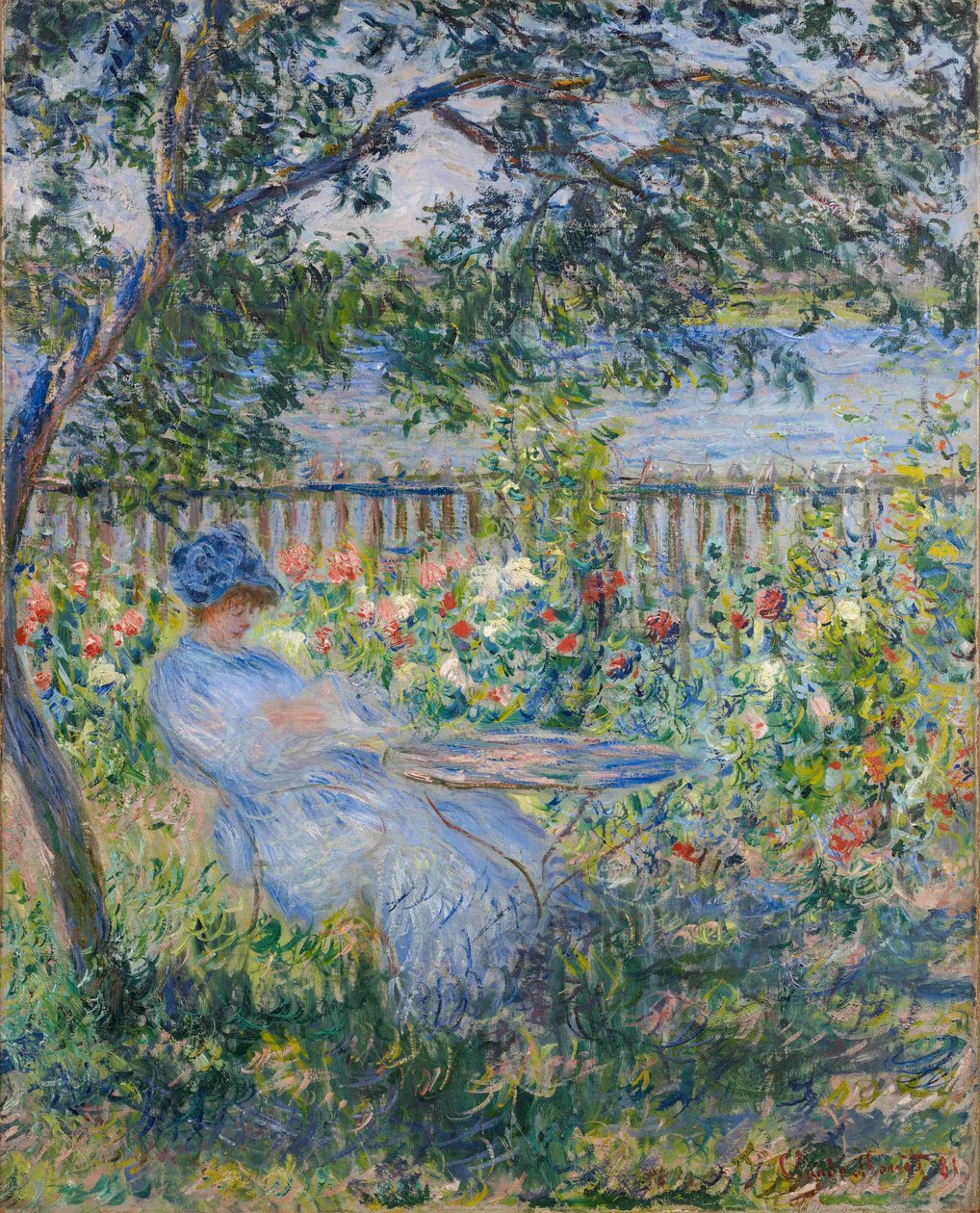 A terasz Vétheuilban alkotó: Claude Monet