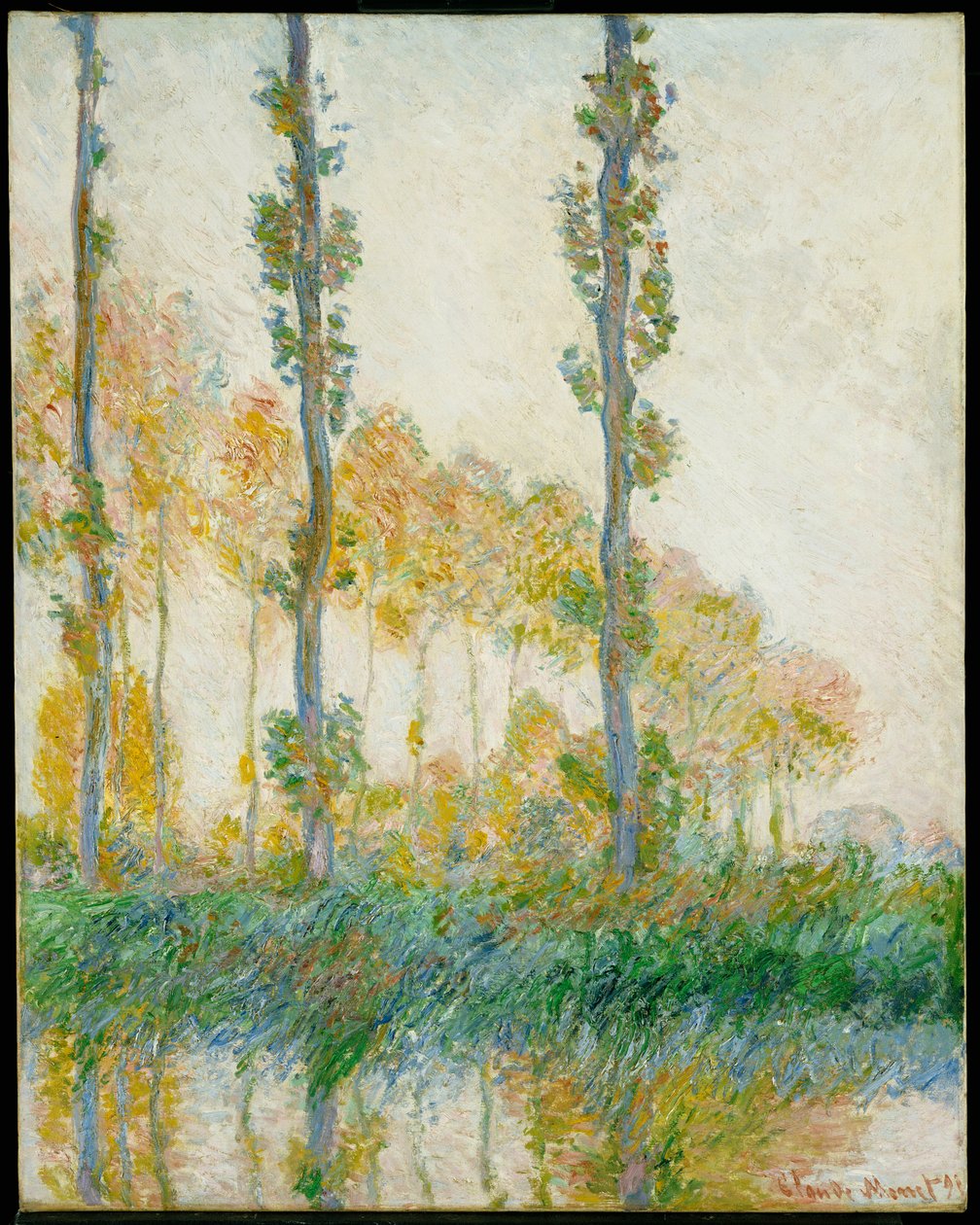 A három fa, 1891. ősz alkotó: Claude Monet