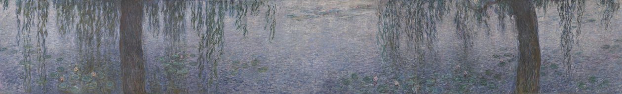 A tavirózsa - Tiszta reggel fűzfákkal, 1914-1926 alkotó: Claude Monet