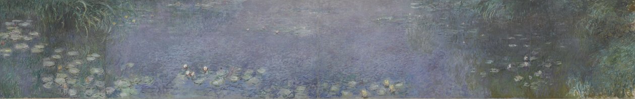 A tavirózsa - Fák tükörképe, 1914-1926 alkotó: Claude Monet
