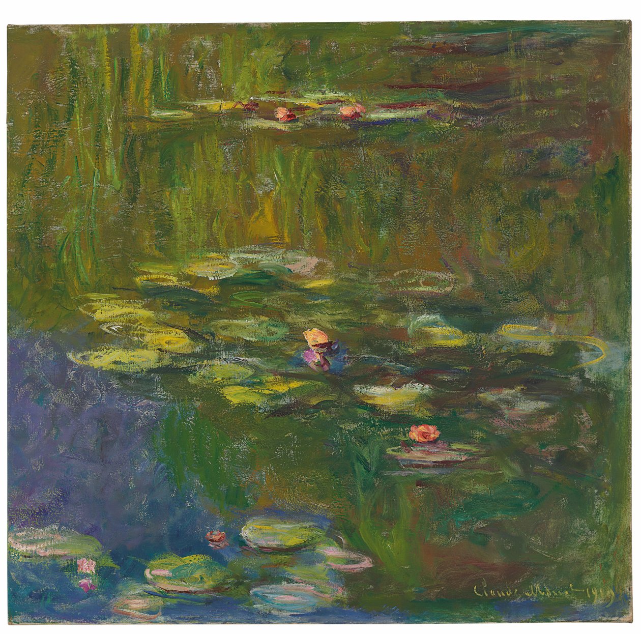 A tavirózsa-tó, 1919 alkotó: Claude Monet