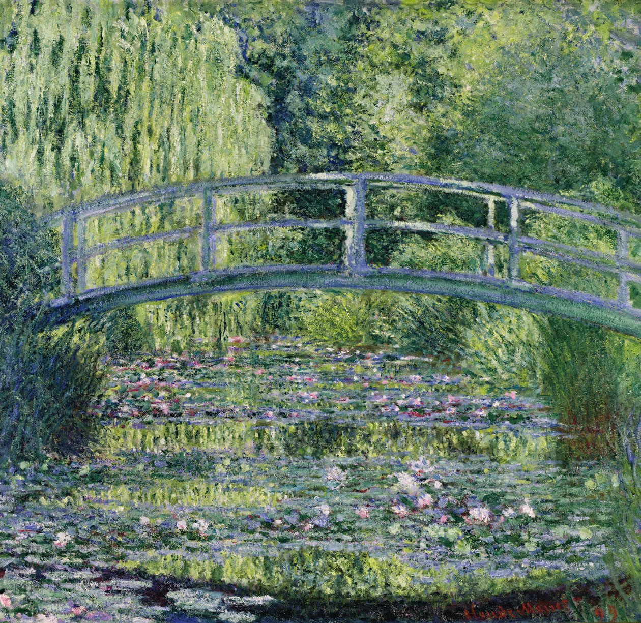 A tavirózsa-tó: Zöld harmónia, 1899 alkotó: Claude Monet