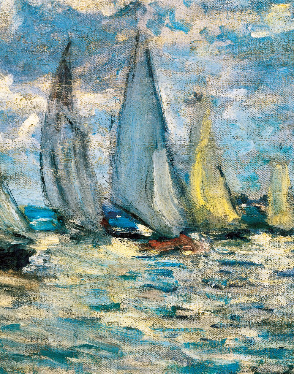 A hajók vagy regatta Argenteuil-ban (részlet) 1874 körül alkotó: Claude Monet