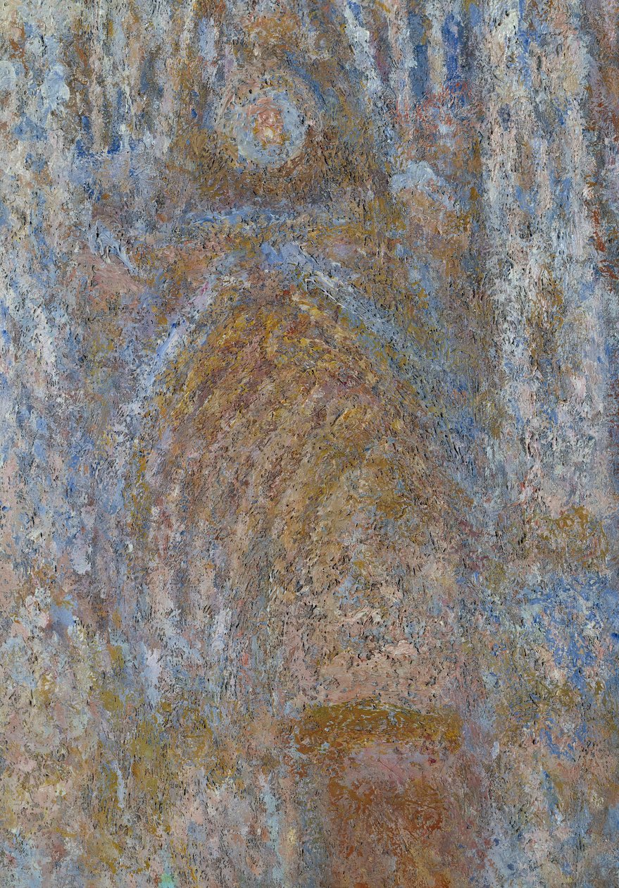 A Cathedrale de Rouen, a portál nap reggel, kék harmónia Részlet. Claude Monet festménye (1840-1926) 1893 V. 0,91 x 0,63 m Párizs, Muse d