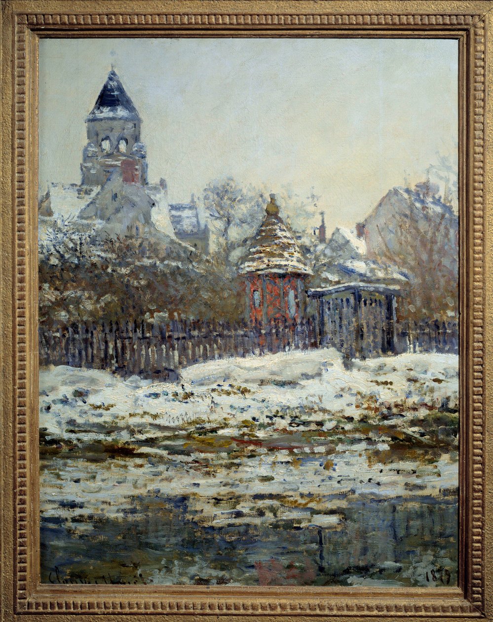 Vetheuil temploma. Claude Monet festménye (1840-1926) alkotó: Claude Monet