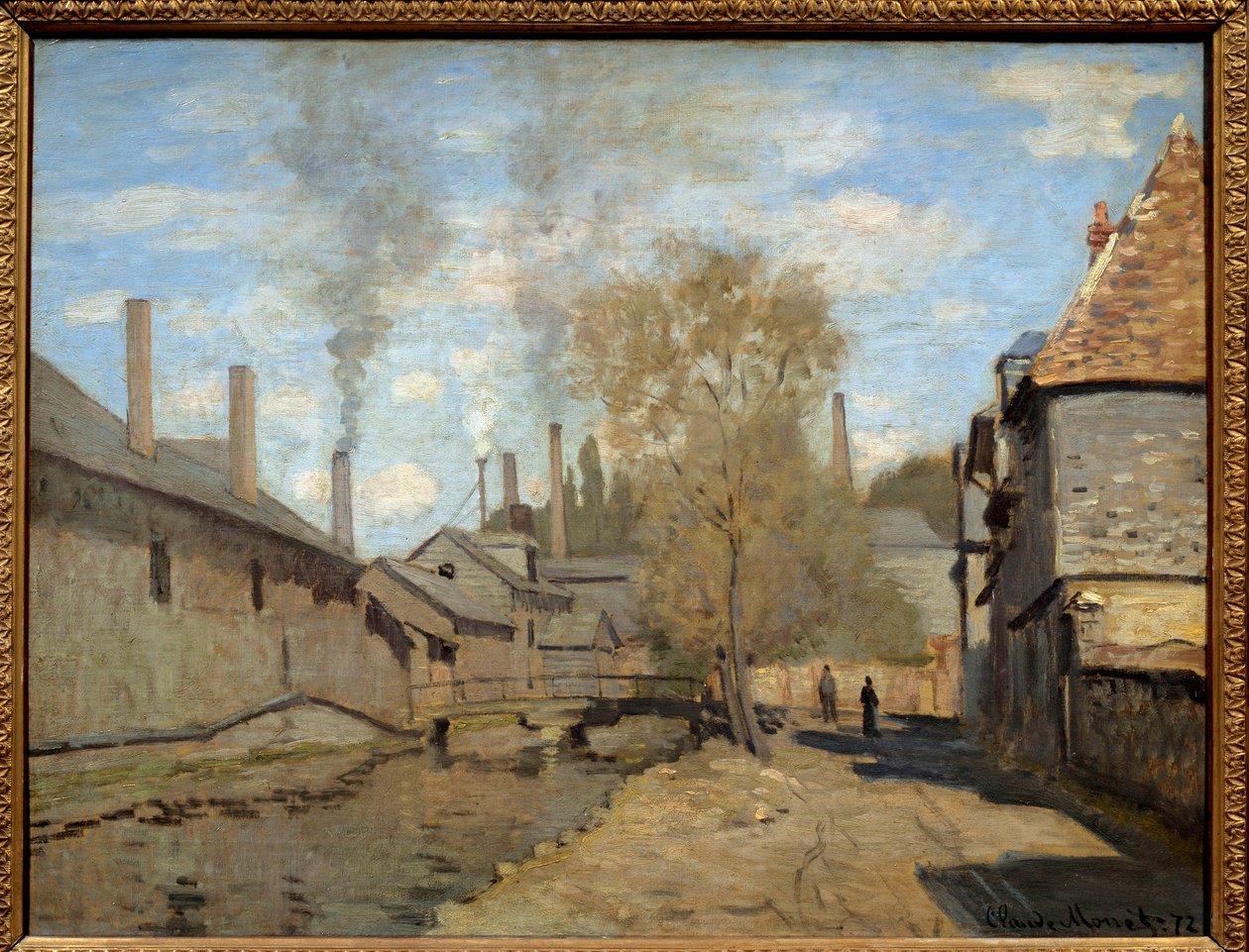 A Robec patak rouen. Claude Monet festménye (1840-1926) alkotó: Claude Monet