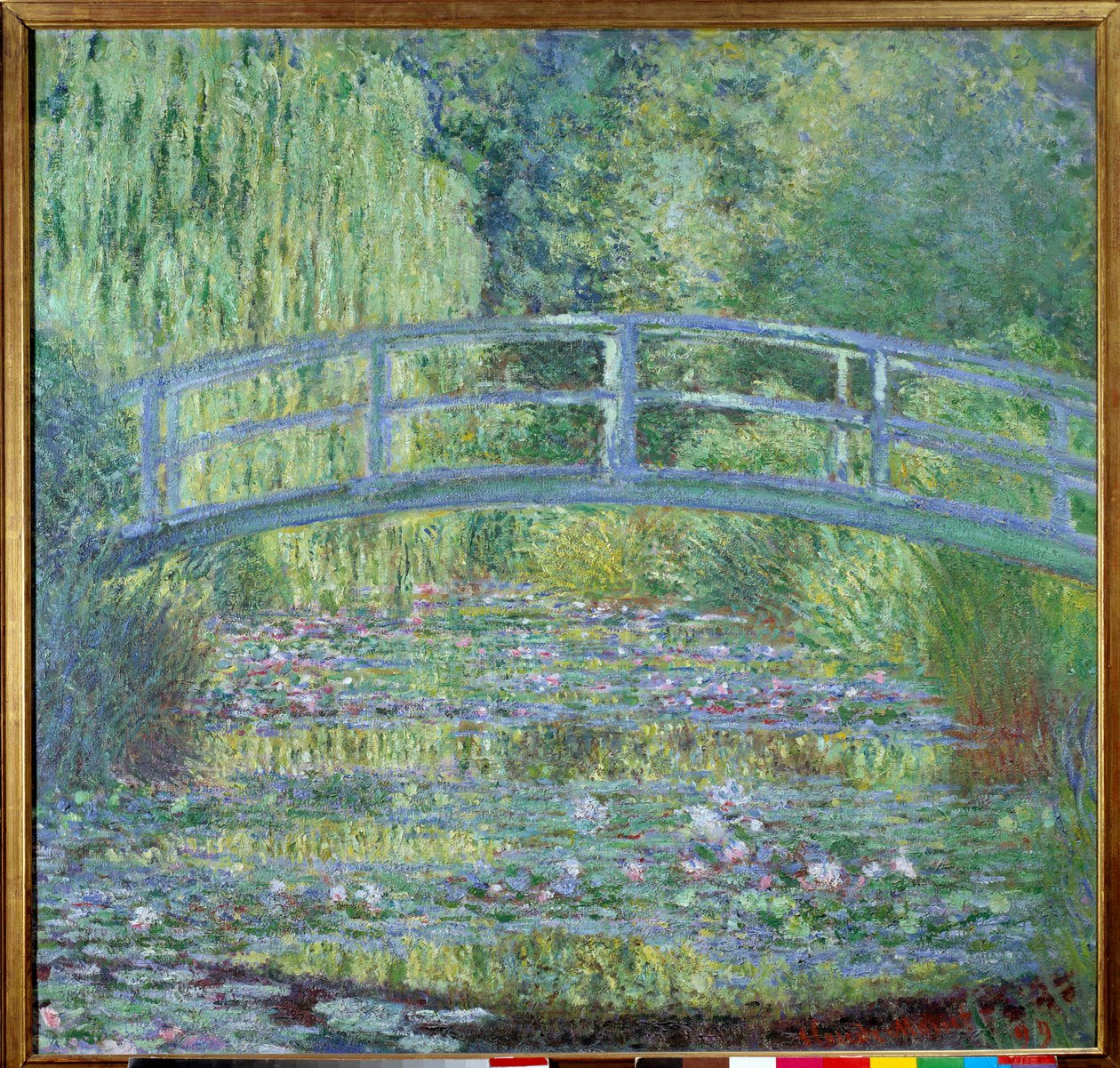 A gyaloghíd és a tavirózsa medence alkotó: Claude Monet
