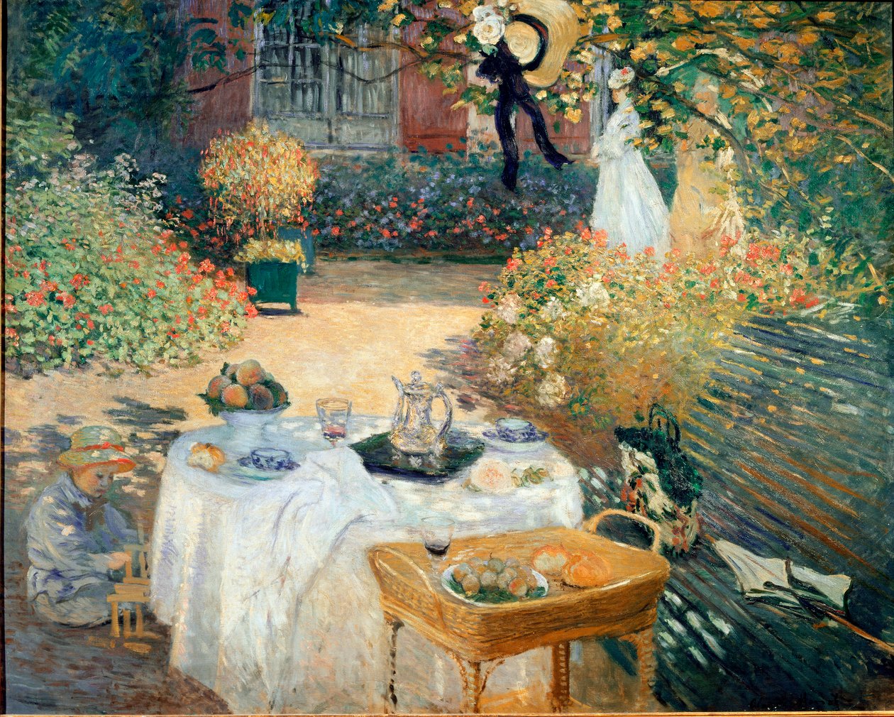 Az ebéd, dekoratív panel alkotó: Claude Monet