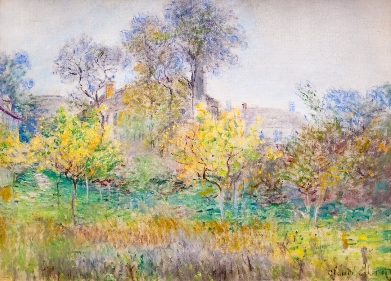 A gyümölcsös, c. 1874 (olaj, vászon) alkotó: Claude Monet