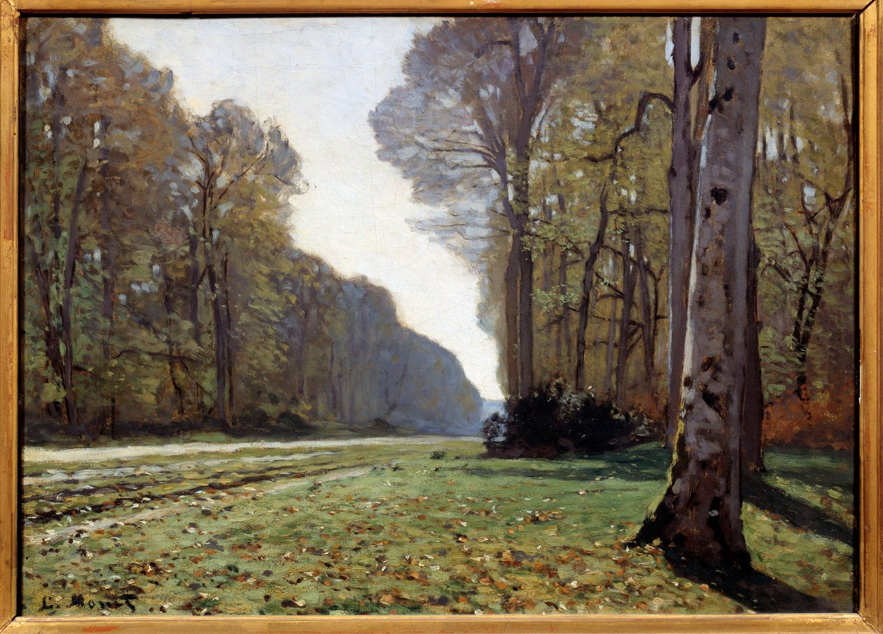 Chailly kövezete, Fontainebleau, 1865 körül (olaj, vászon) alkotó: Claude Monet