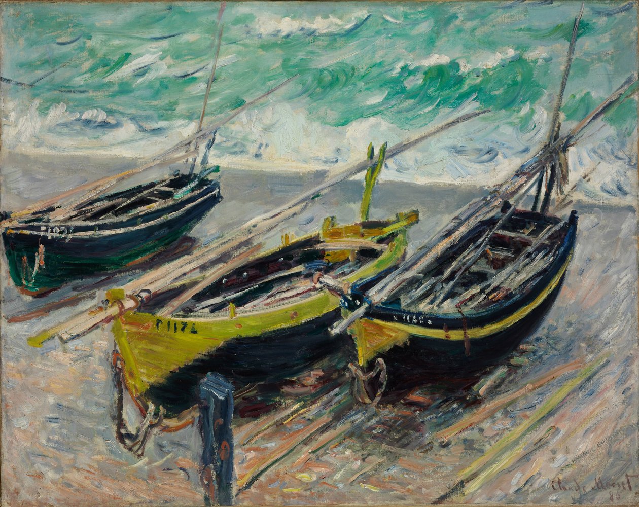 Három halászcsónak, 1886 alkotó: Claude Monet