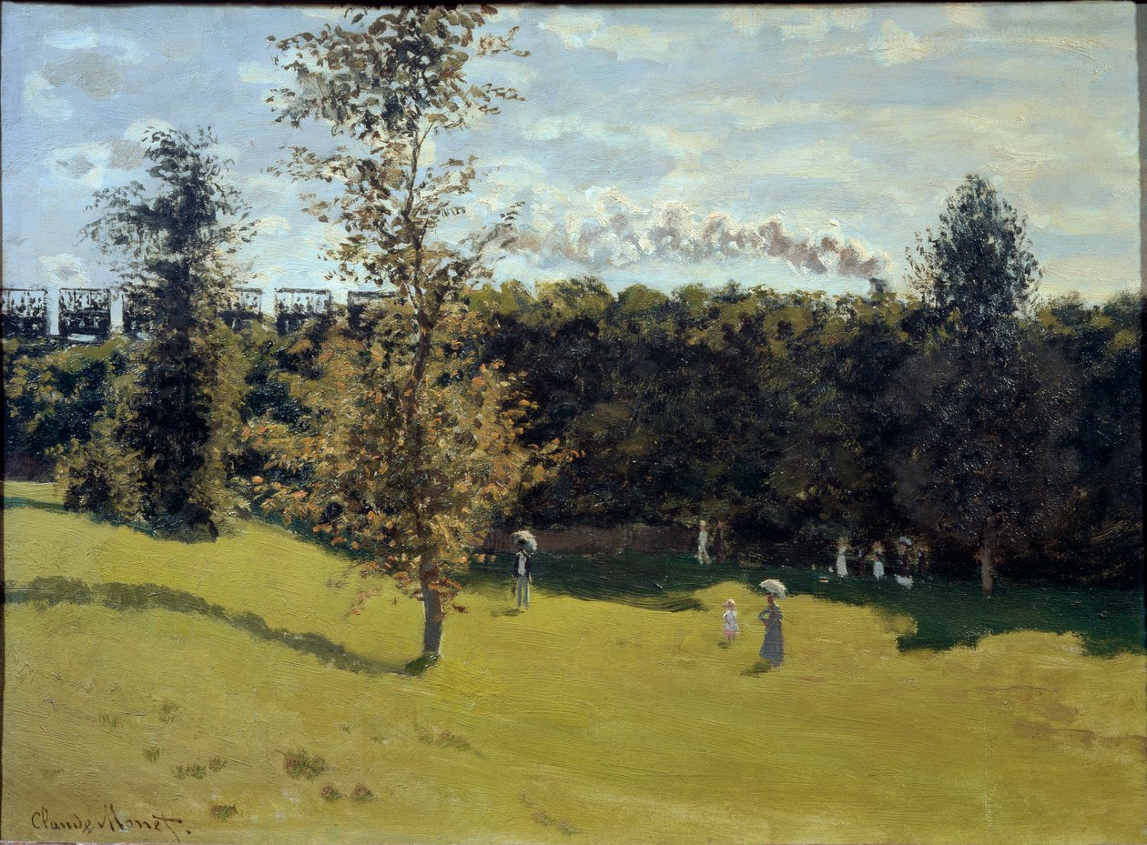 Vonat a vidéken, 1870 körül (olaj, vászon) alkotó: Claude Monet