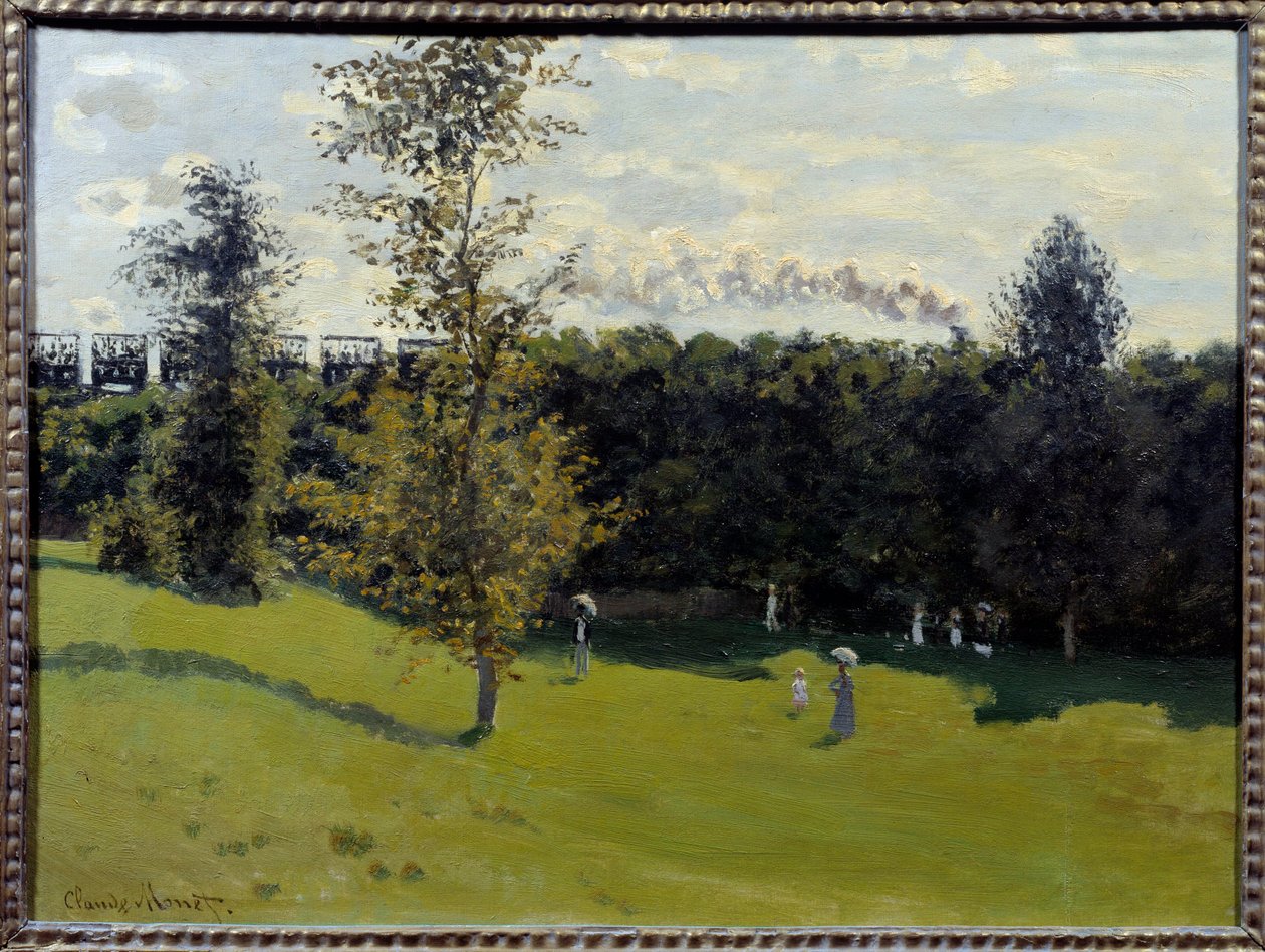 Vonat a vidéken Claude Monet festménye (1840-1926) 1870 V. 0,5x0,65 m Párizs, Musee d