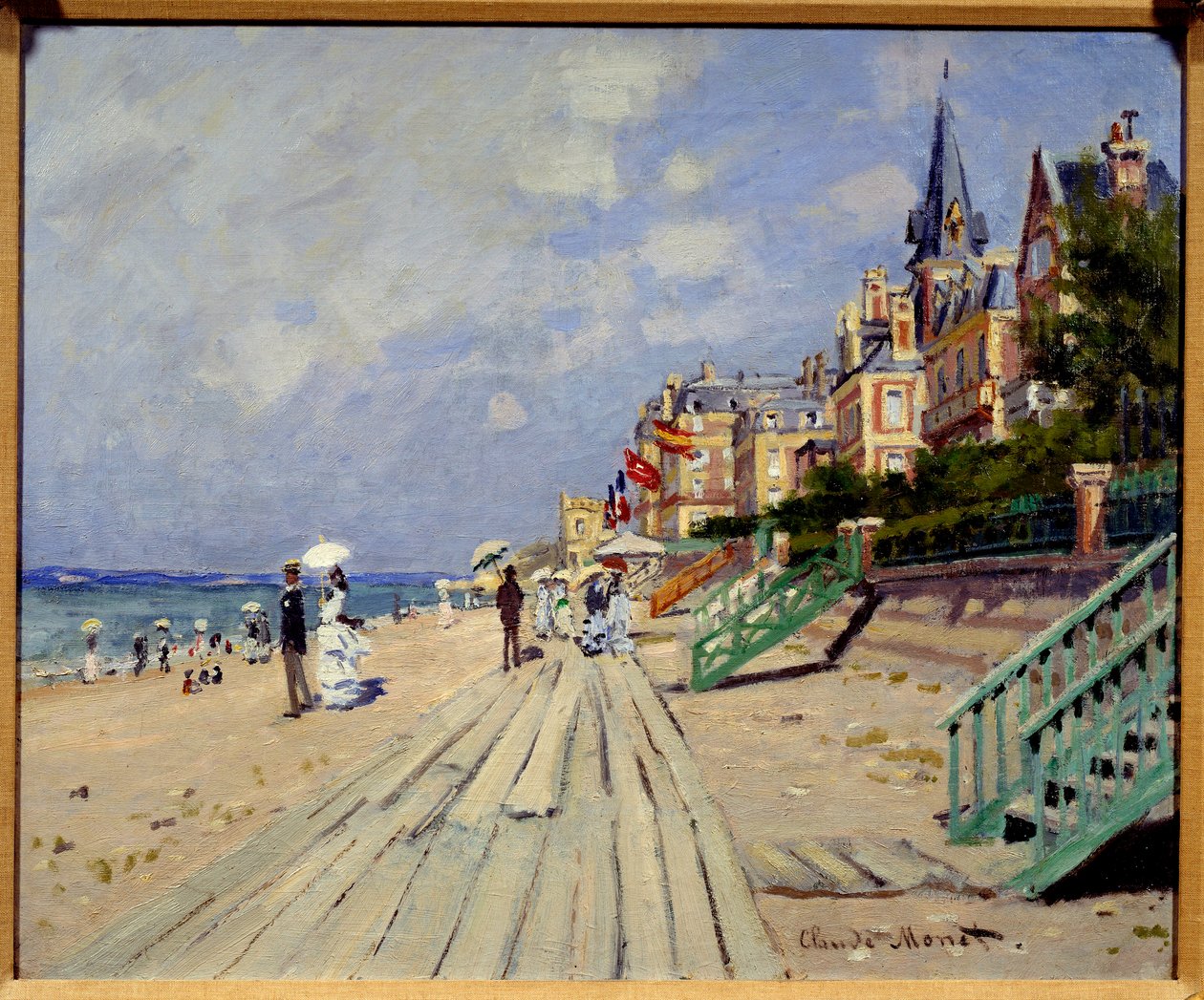 Trouville tengerpart. Claude Monet festménye (1840-1926) alkotó: Claude Monet