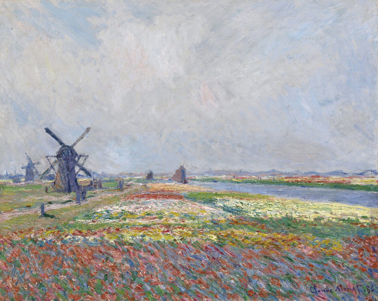 Tulipánföldek Hága közelében par Monet, Claude (1840-1926). Olaj, vászon, mérete: 66x81,5 alkotó: Claude Monet