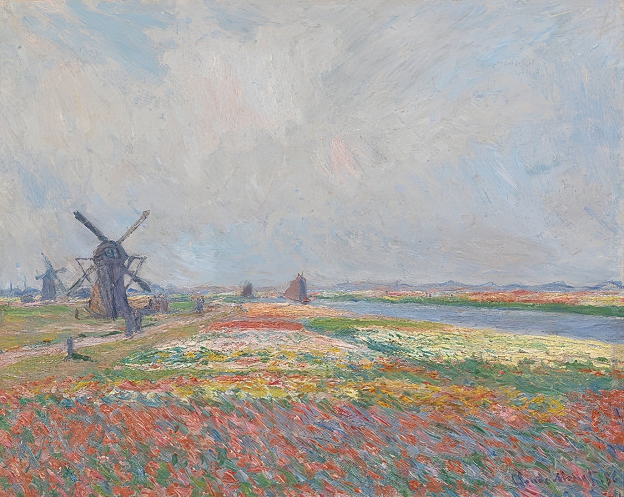 Tulipánmezők Hága közelében. 1886 alkotó: Claude Monet