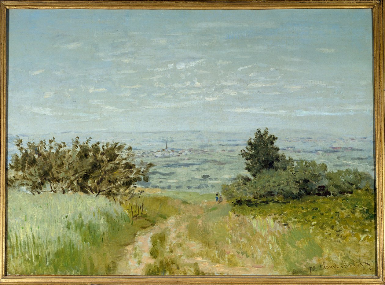 Kilátás a síkságról Argenteuilra, Sannois lejtőire 1872-ben. Claude Monet festménye (1840-1926) alkotó: Claude Monet