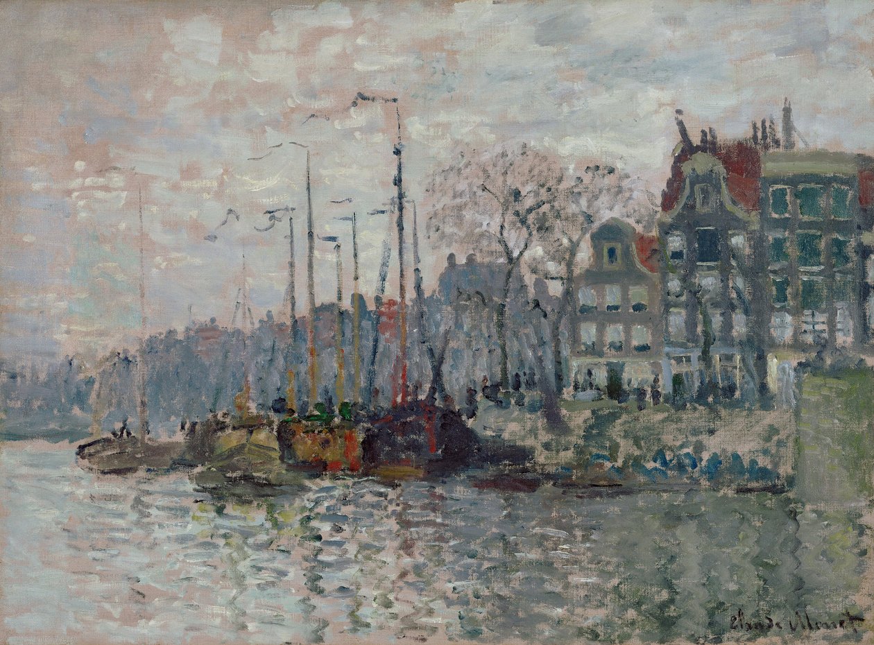 Amszterdam kilátása alkotó: Claude Monet