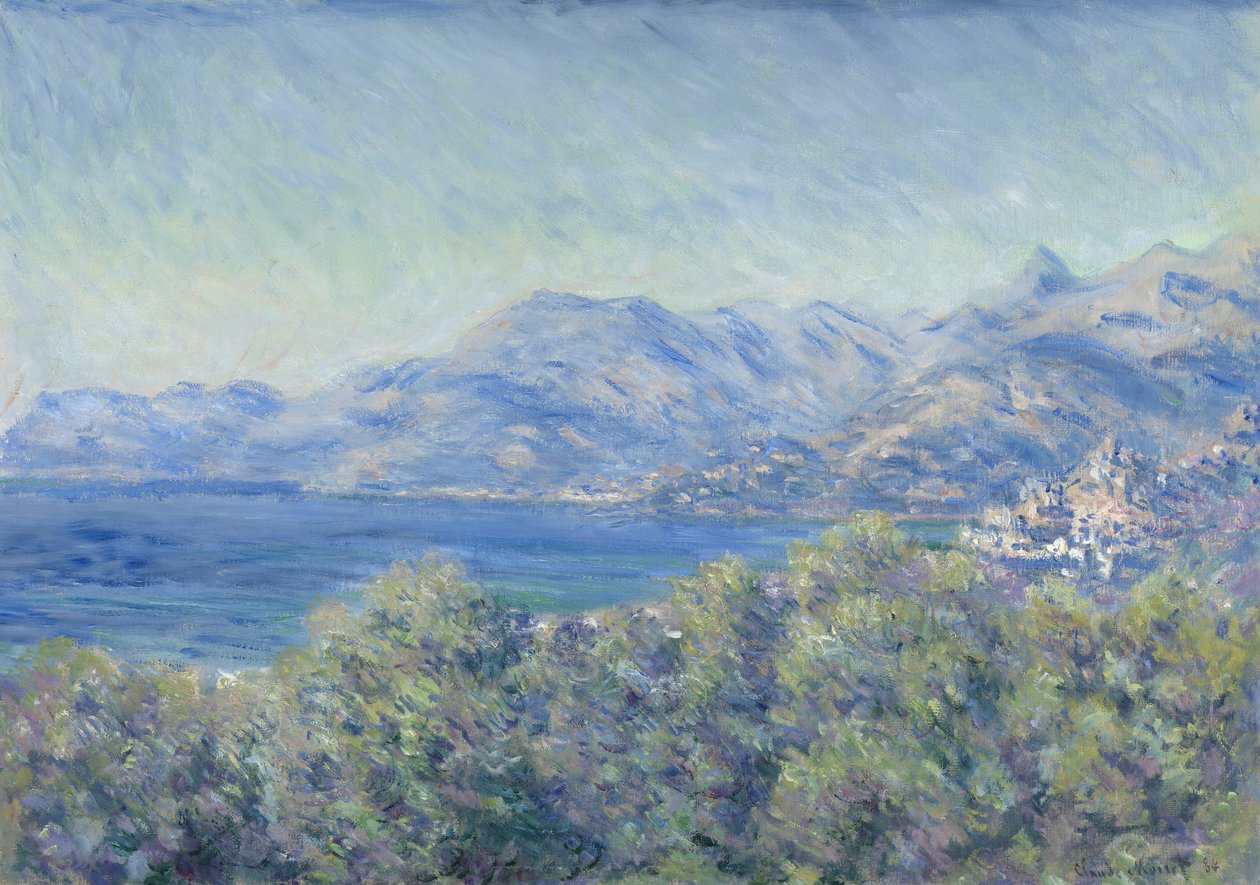 Kilátás Ventimigliára alkotó: Claude Monet