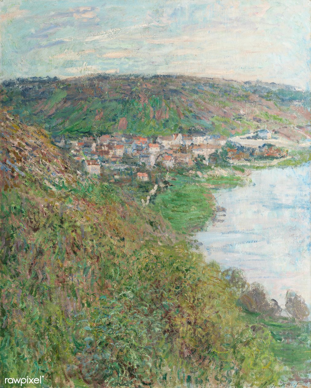 Vétheuil kilátása alkotó: Claude Monet