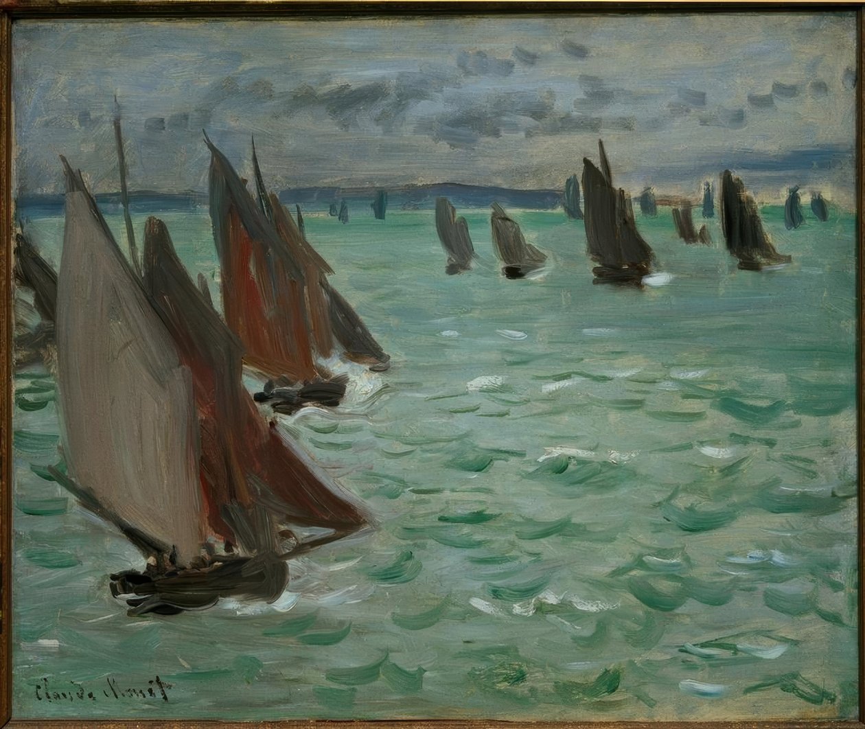 Voillers en Mer alkotó: Claude Monet