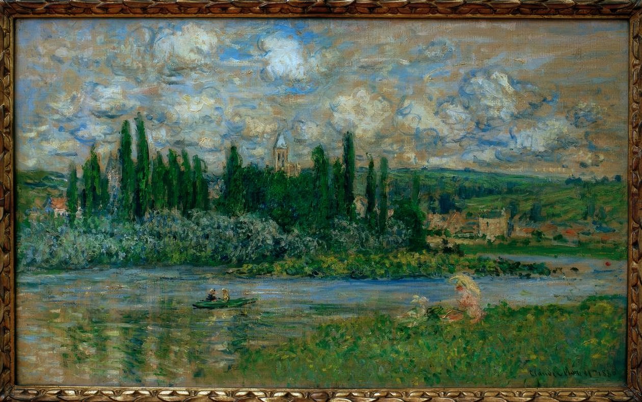 Vue de Vetheuil (Kilátás a Vetheuil sur Seine-re) alkotó: Claude Monet