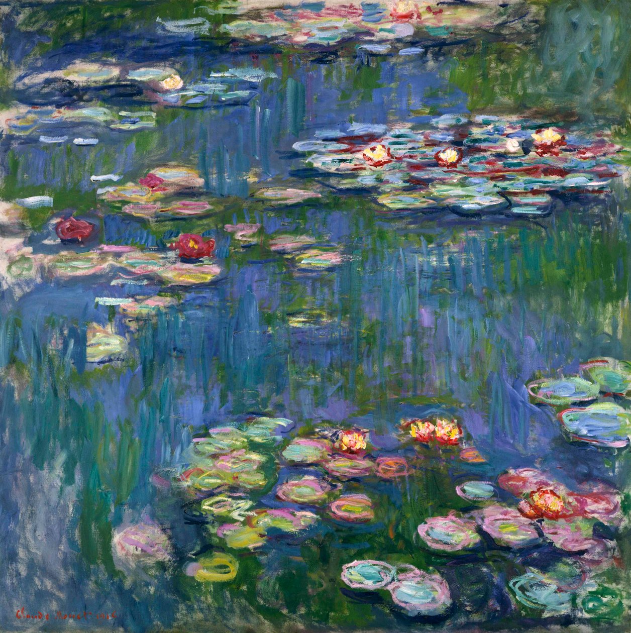 Tavirózsa, 1916 alkotó: Claude Monet
