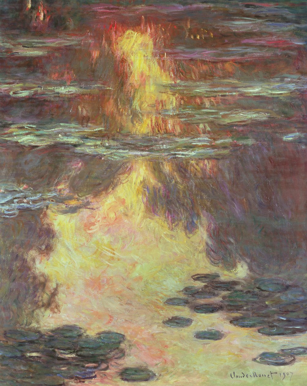 Tavirózsa, 1907 alkotó: Claude Monet