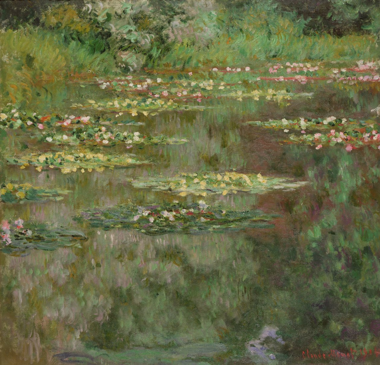 Tavirózsa vagy The Water Lily Pond (Nymphéas) 1904 (olaj, vászon) alkotó: Claude Monet