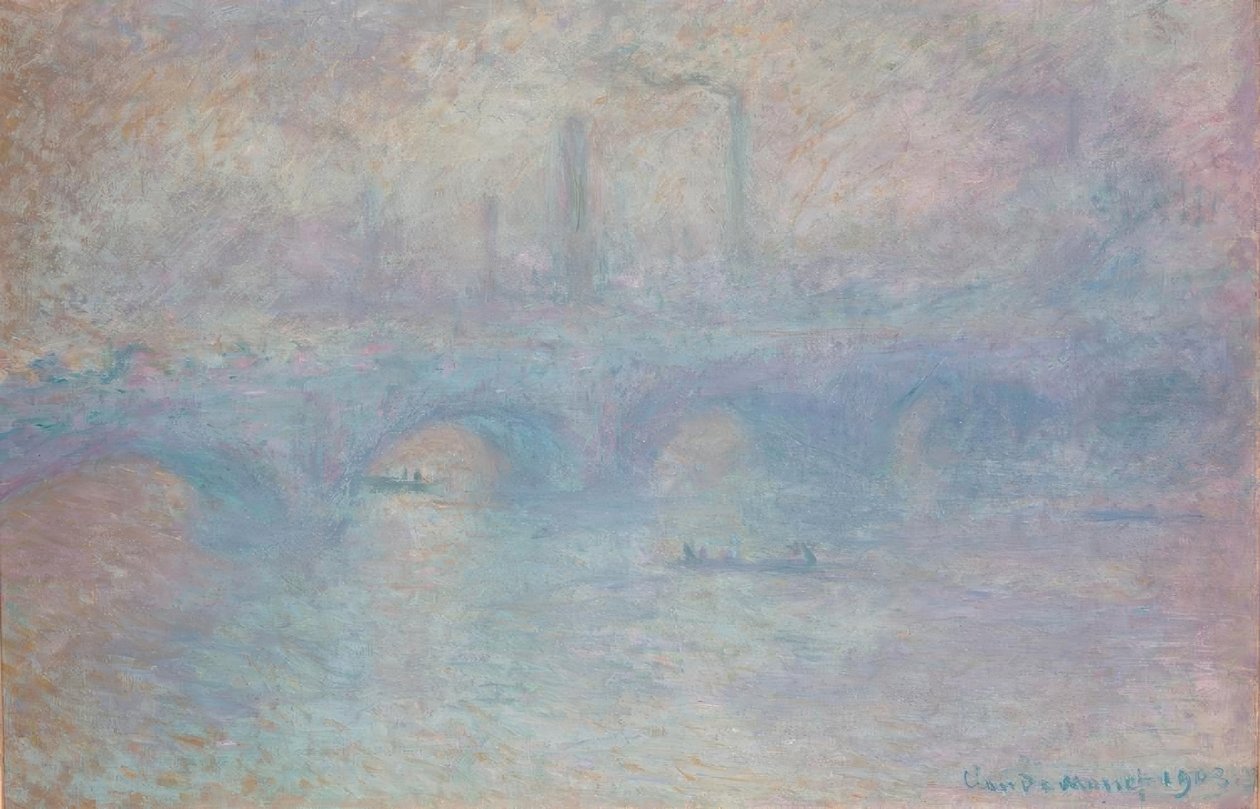 Waterloo híd. Köd hatás alkotó: Claude Monet