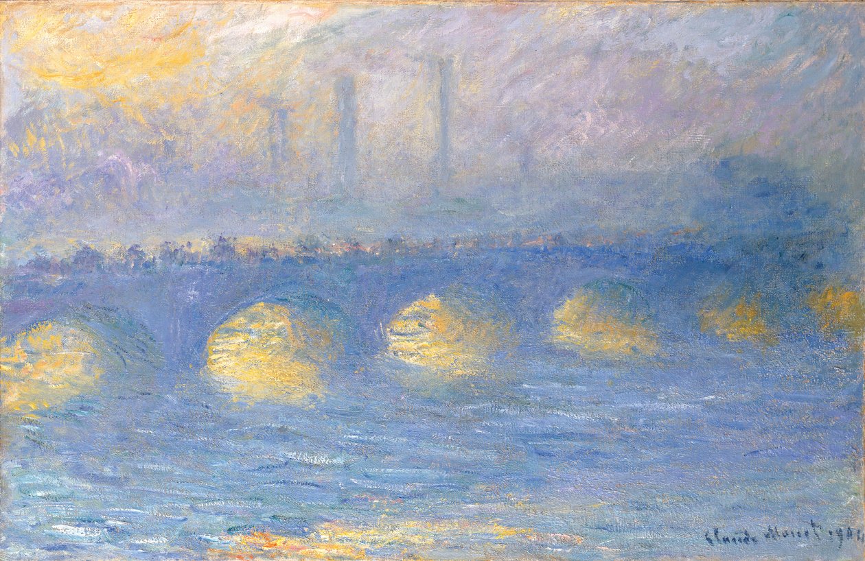 Waterloo híd, felhős, 1904 alkotó: Claude Monet