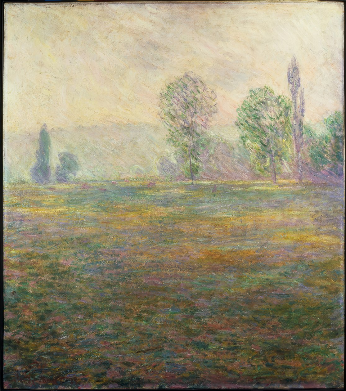 Rét Giverny közelében alkotó: Claude Monet